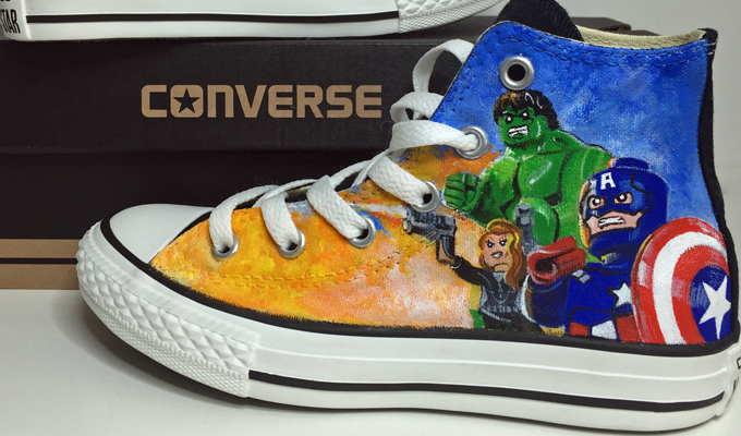 personalised converse trainers